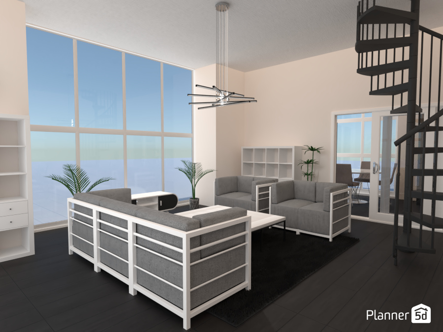 living room in a country house #6525250 by Milky Kate