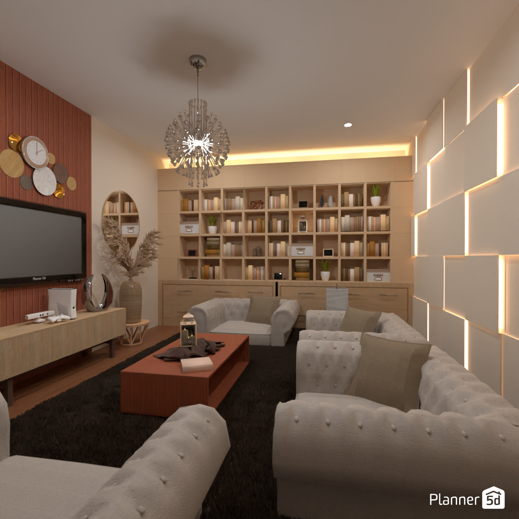 Living room without sofa #19369788 от Editors Choice