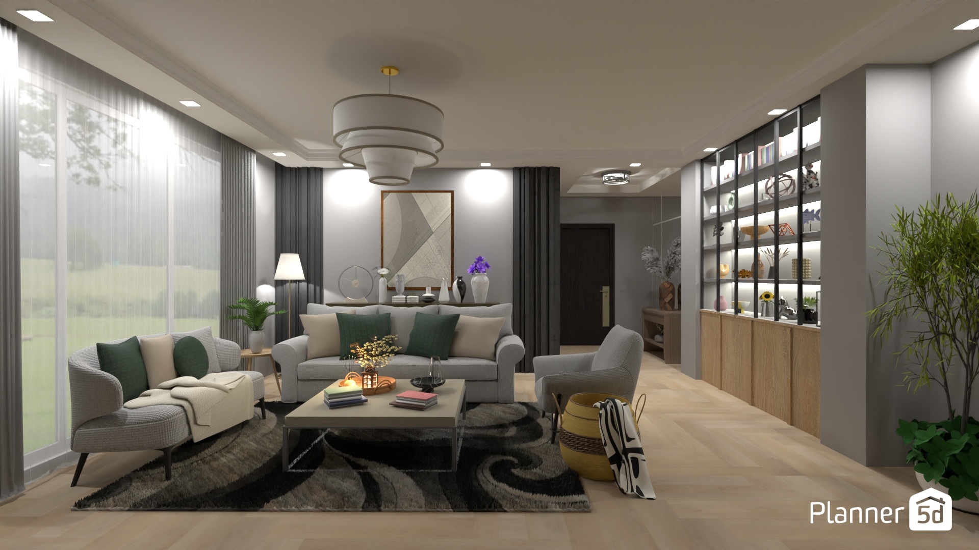 Sala tonos grises #26155816 by MariaCris