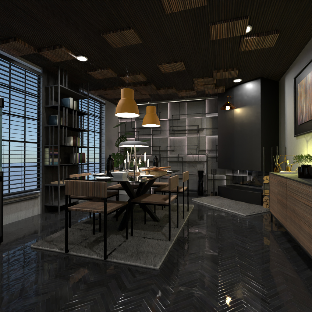 Industrial dining room #12637891 by Editors Choice