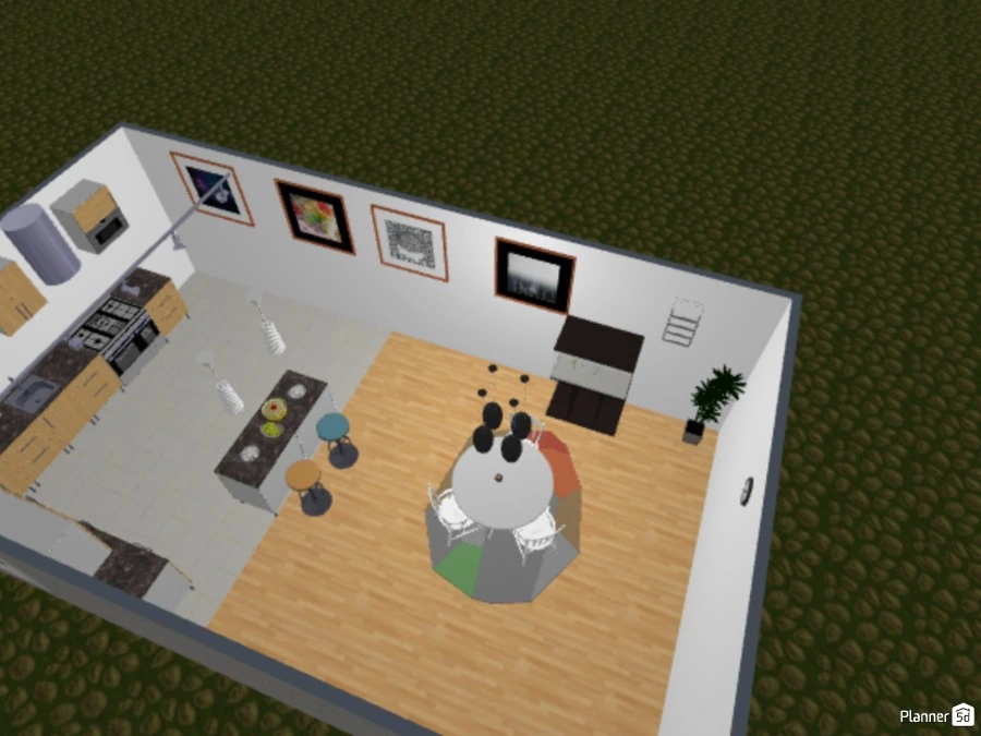 Classic kitchen and dining room design #3022704 by P5D_UserInd