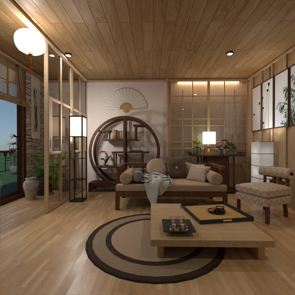 Japanese-style Living Room #15390395 by Editors Choice