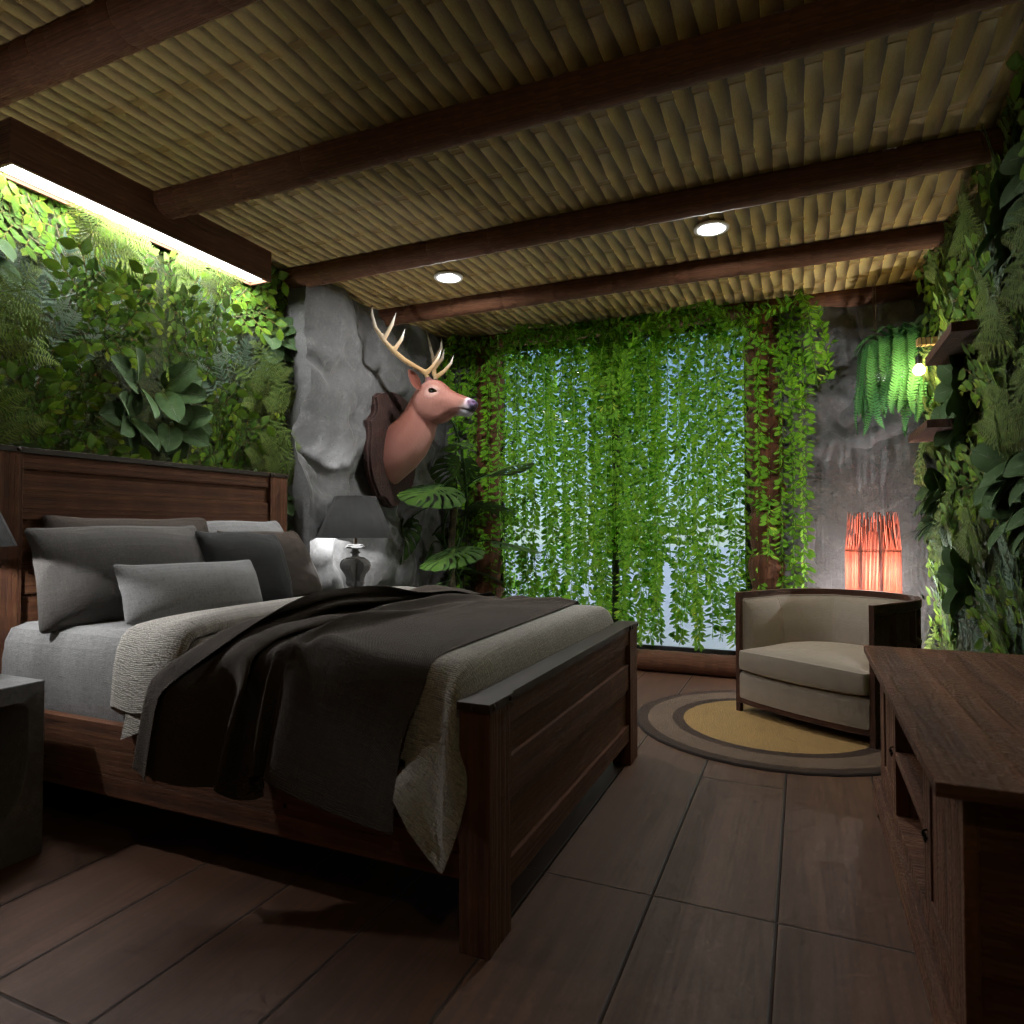 Forest bedroom #12829299 Por Editors Choice