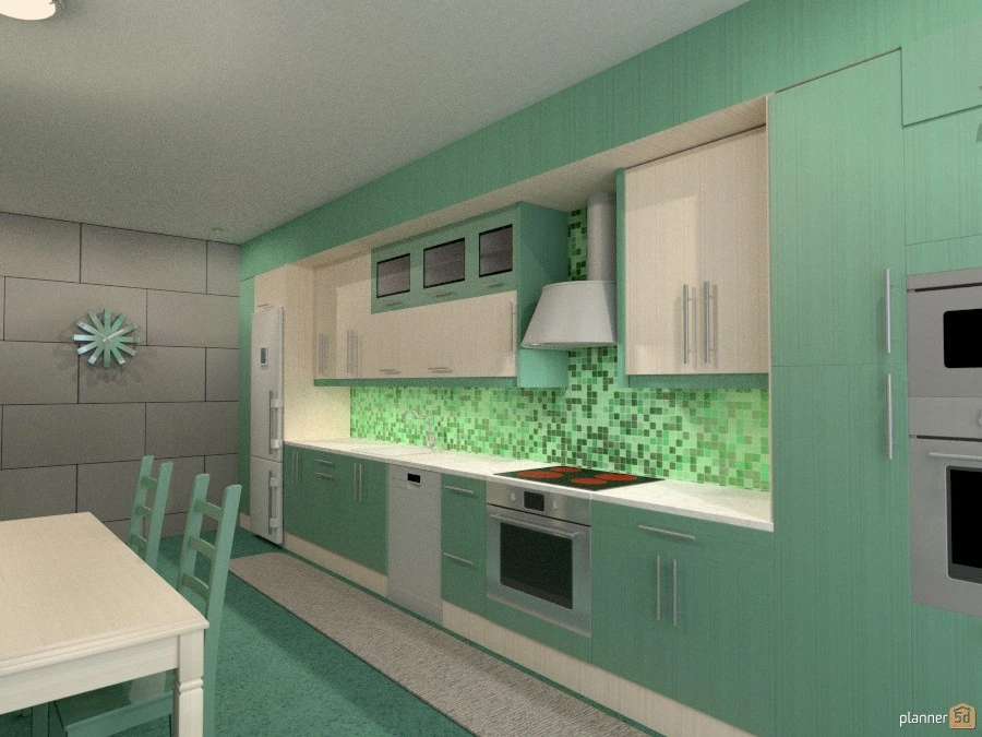 Custom kitchens - Free Online Design | 3D Kitchen Floor Plans by Planner 5D