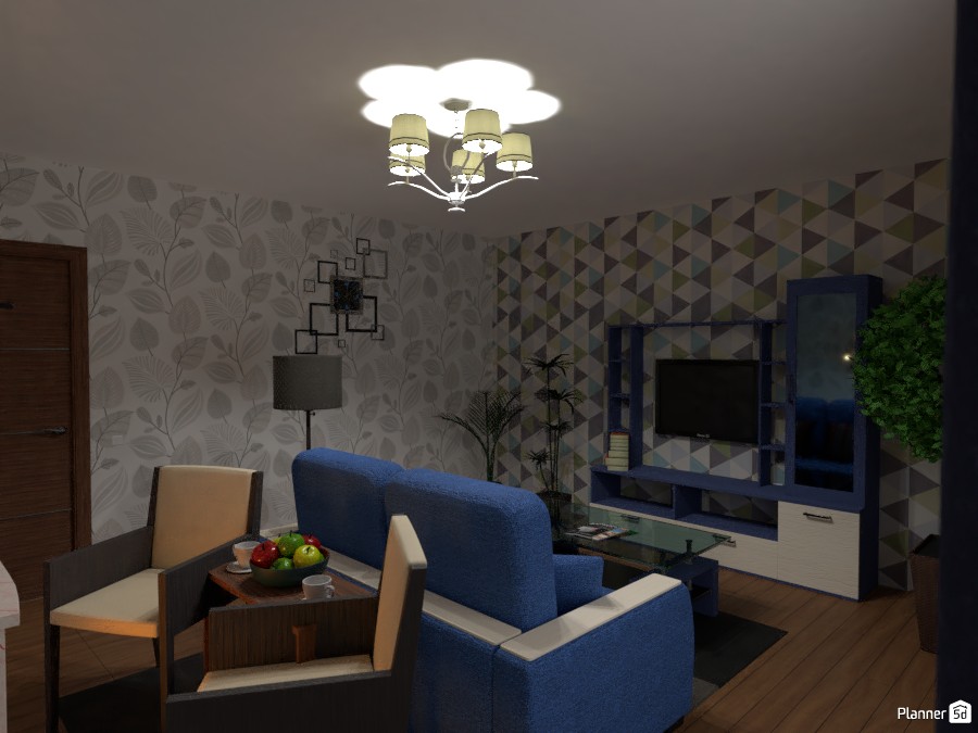 сине-белая гостиная #3072565 by Nikita