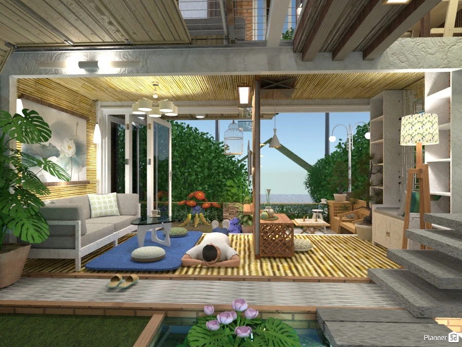 Small garden upstairs - Light through - #75573 by HuynhSamuel