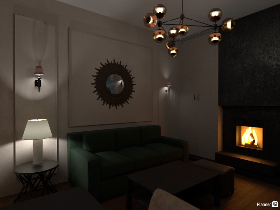 Мужской кабинет с камином #3227700 by Ольга