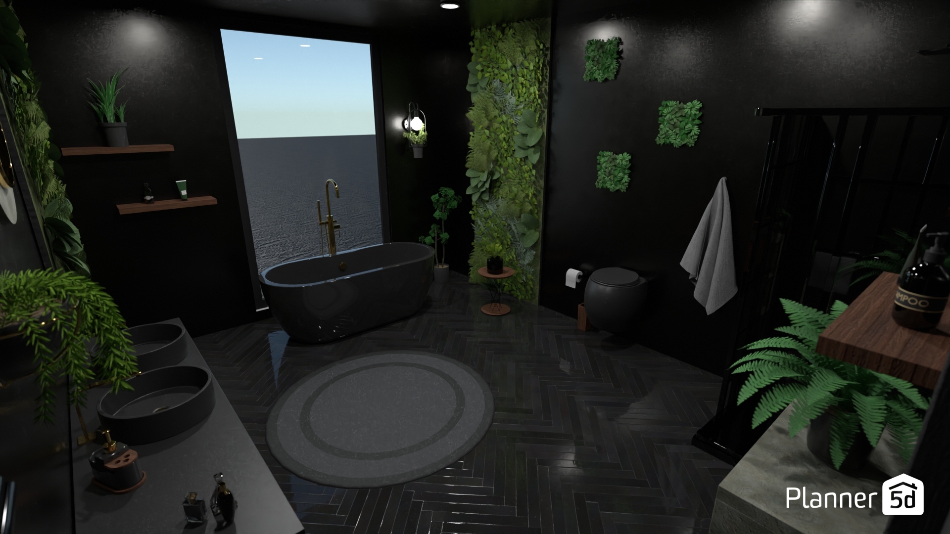 Rendering of Biophilic Bathroom #23506614 by kemeku123