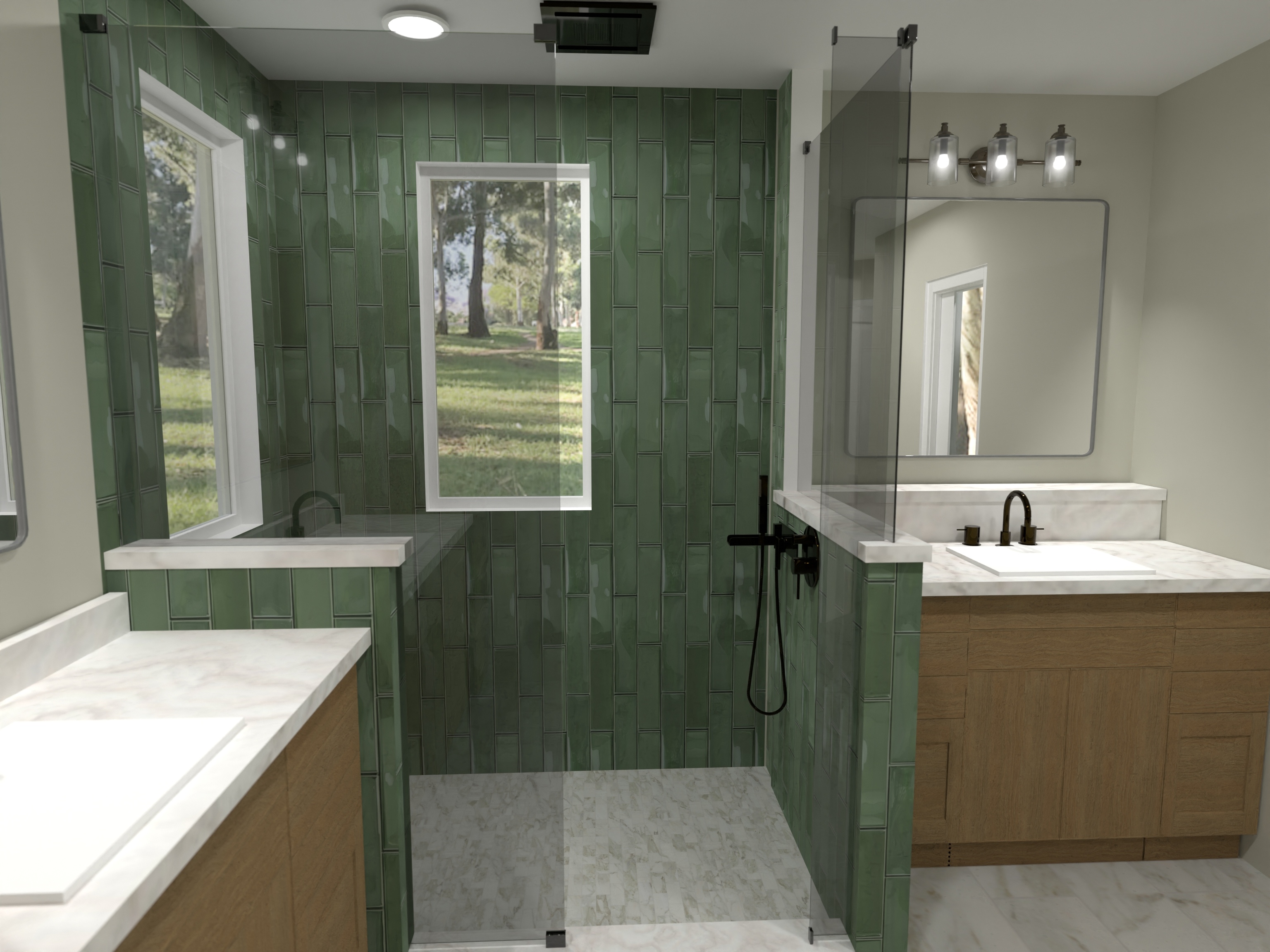 Komp Primary Bath #26123296 by Hannah Rice