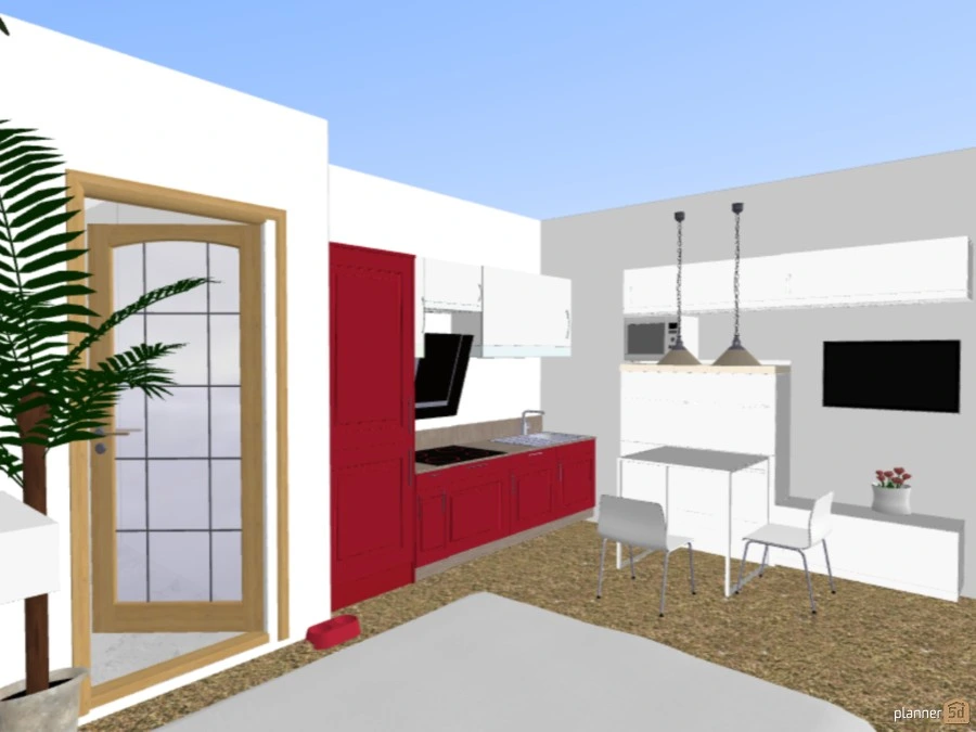 Kitchen with Living Room #59864 by Marie Matysová