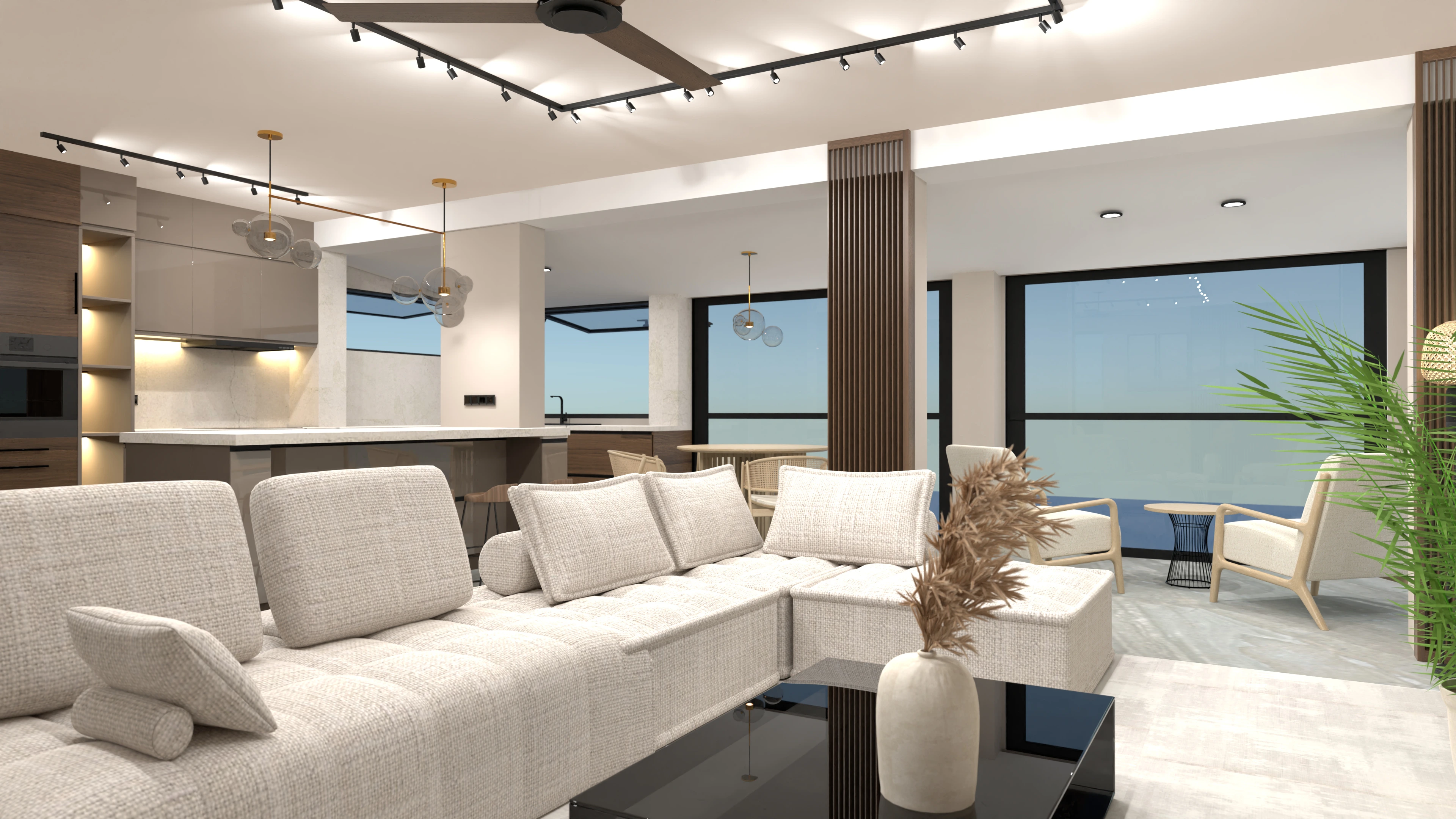 Modern Japandi Interior Home in Cyprus, Limassol #3098788 by