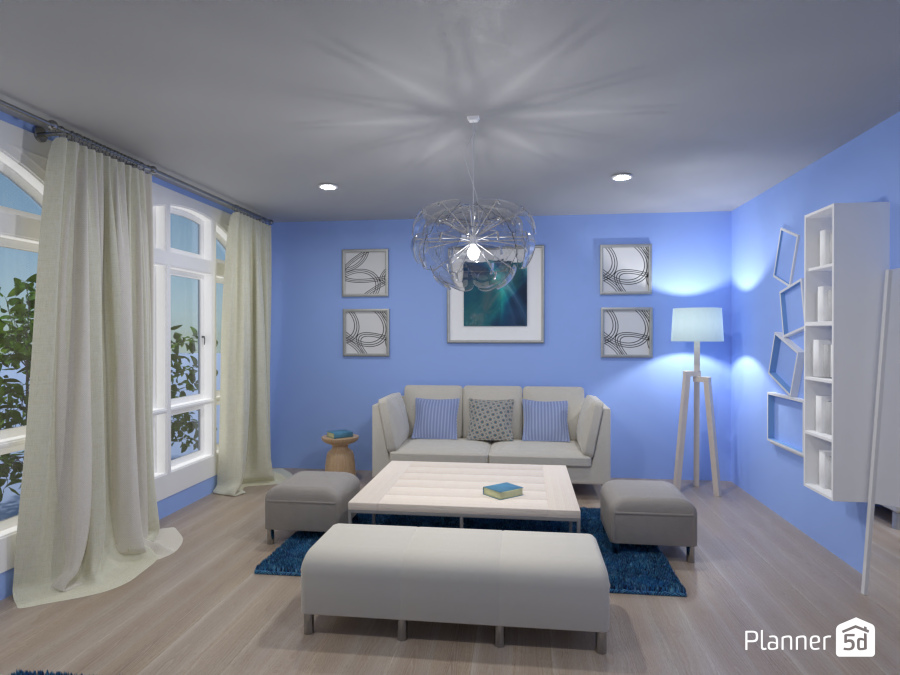 Contest - blue and white room #7441458 by Rita