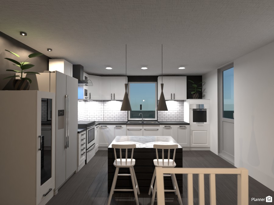 Small modern farmhouse kitchen #3544856 by Anonymous