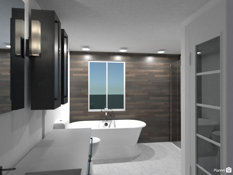 Small, cheap, modern bathroom 3544923 by User 14331762 image