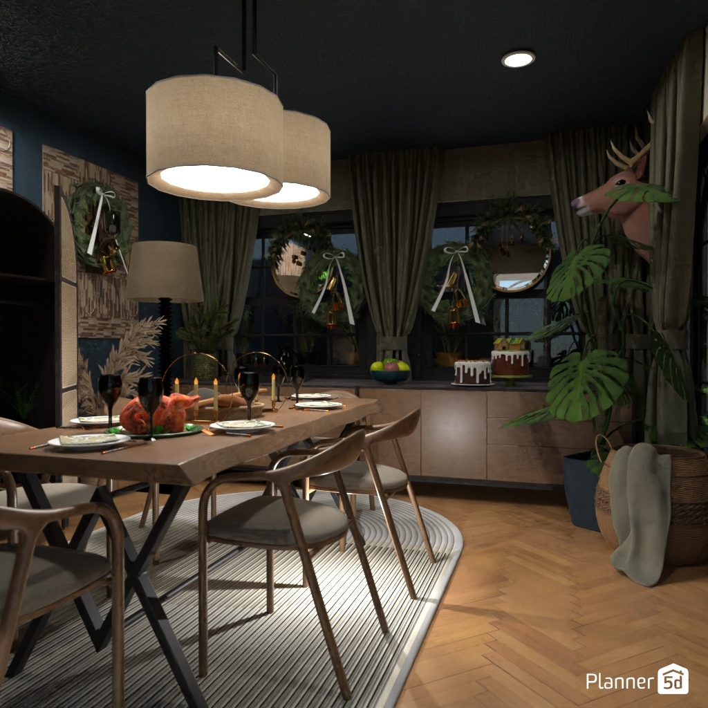 DB: Thanksgiving Day - room shell copy #23398446 by Editors Choice