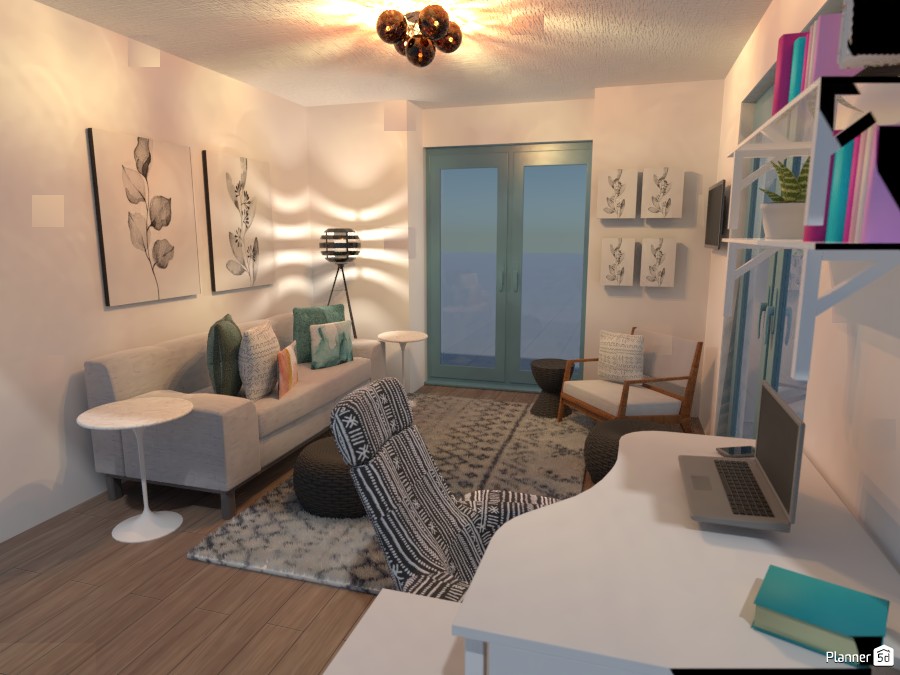 Home Office/ Guest Room #4202384 by Hello Bright Design