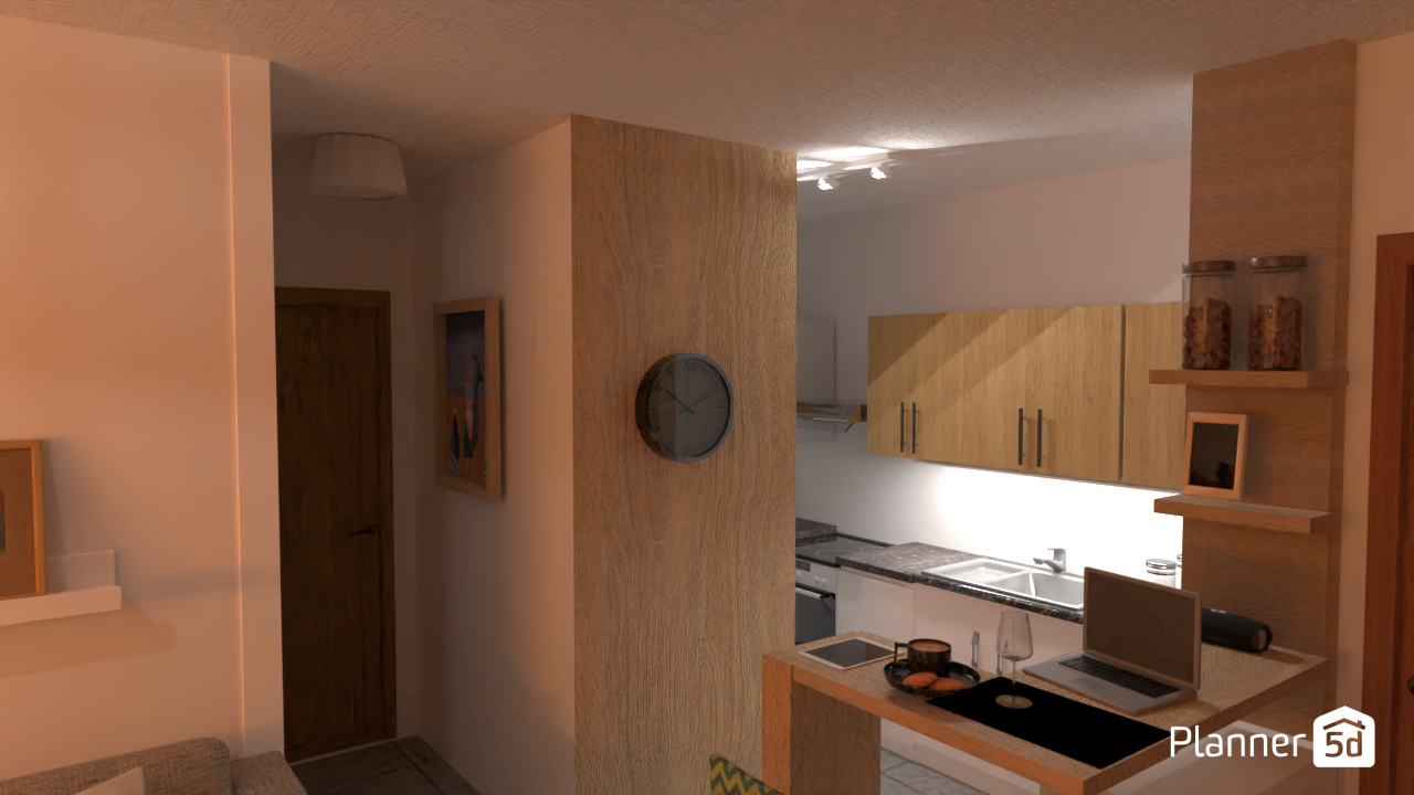 HALL DEPA JUAN PABLO #13923231 by Eugenia Cristina Boccanera-Domos Decoracion Holistica