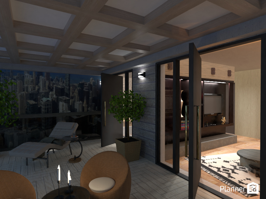 20-22-2022 Terrace with Skyline #7131646 by Fede Lars