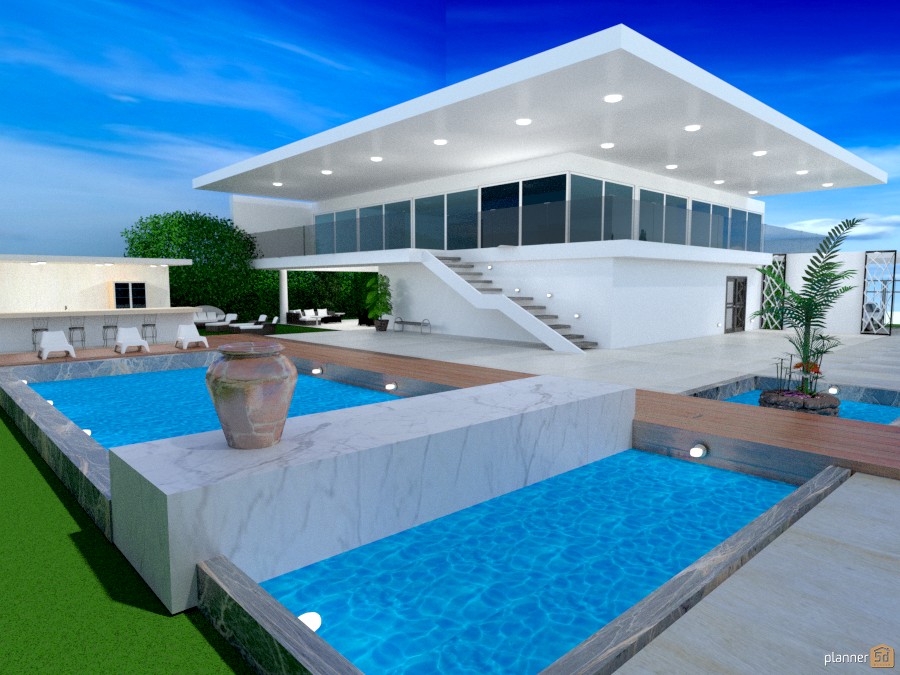 White Pool Villa #1082311 Por Marina Fragouli/Μαρίνα Φραγκούλη