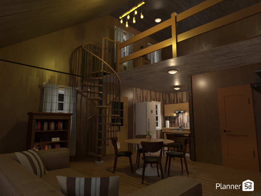 Log Cabin interior 12786211 by Javier Deleon image