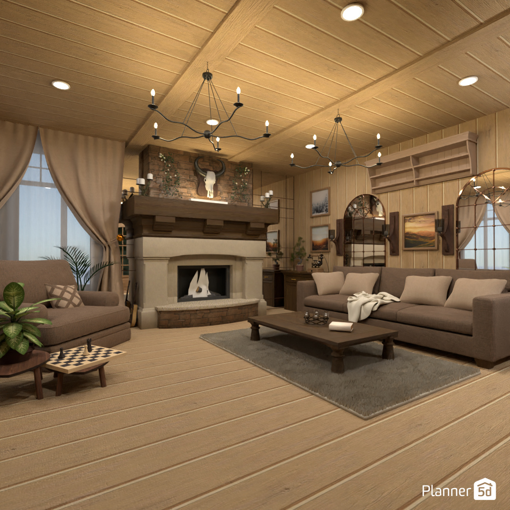 Гостиная в стиле кантри #20113083 by Editors Choice