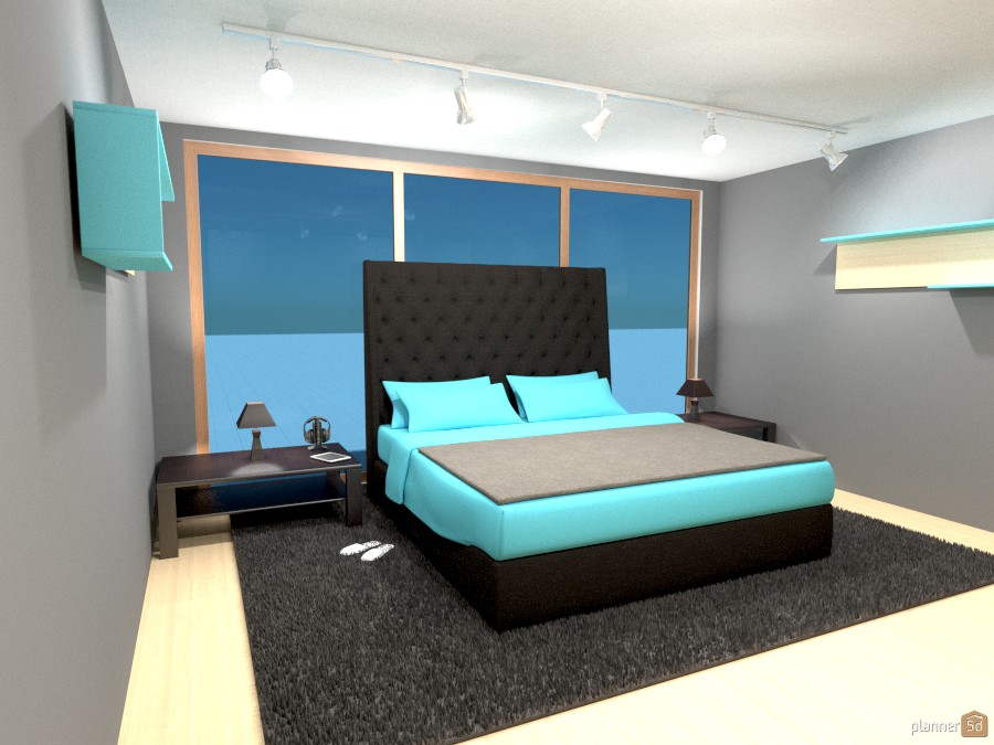 Blue and Gray Bedroom #978564 by Travis Bailey