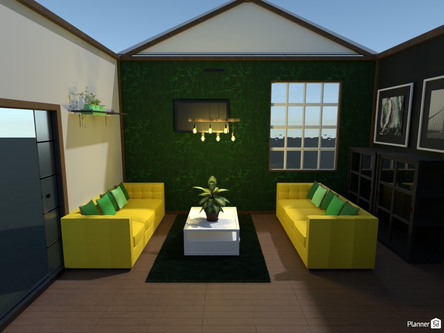 green and yellow sitting room #4436342 by Anonymous:):)