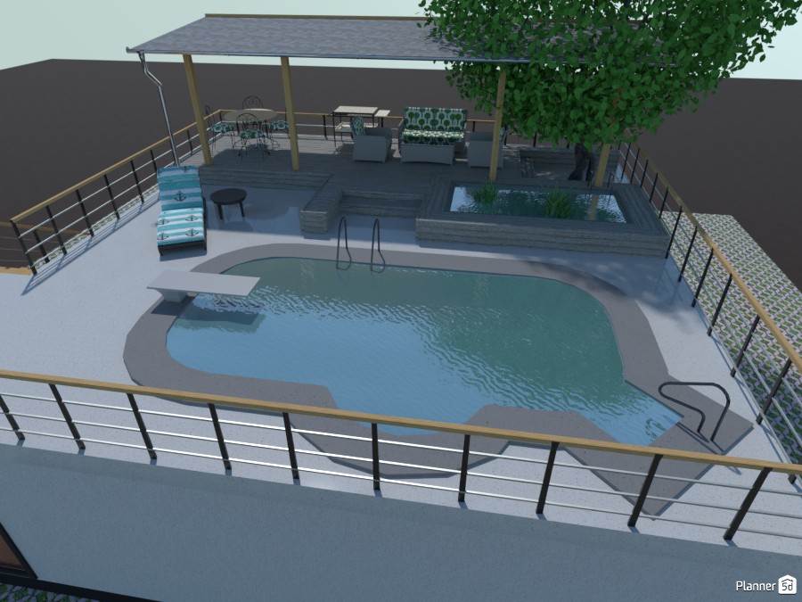 Bungalow con Piscina: Tetto #3526190 by Freek