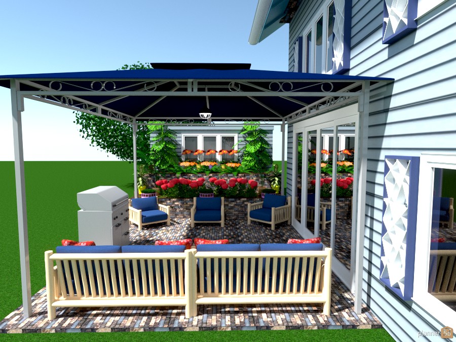 built up garden and patio 1212032 by Joy Suiter image