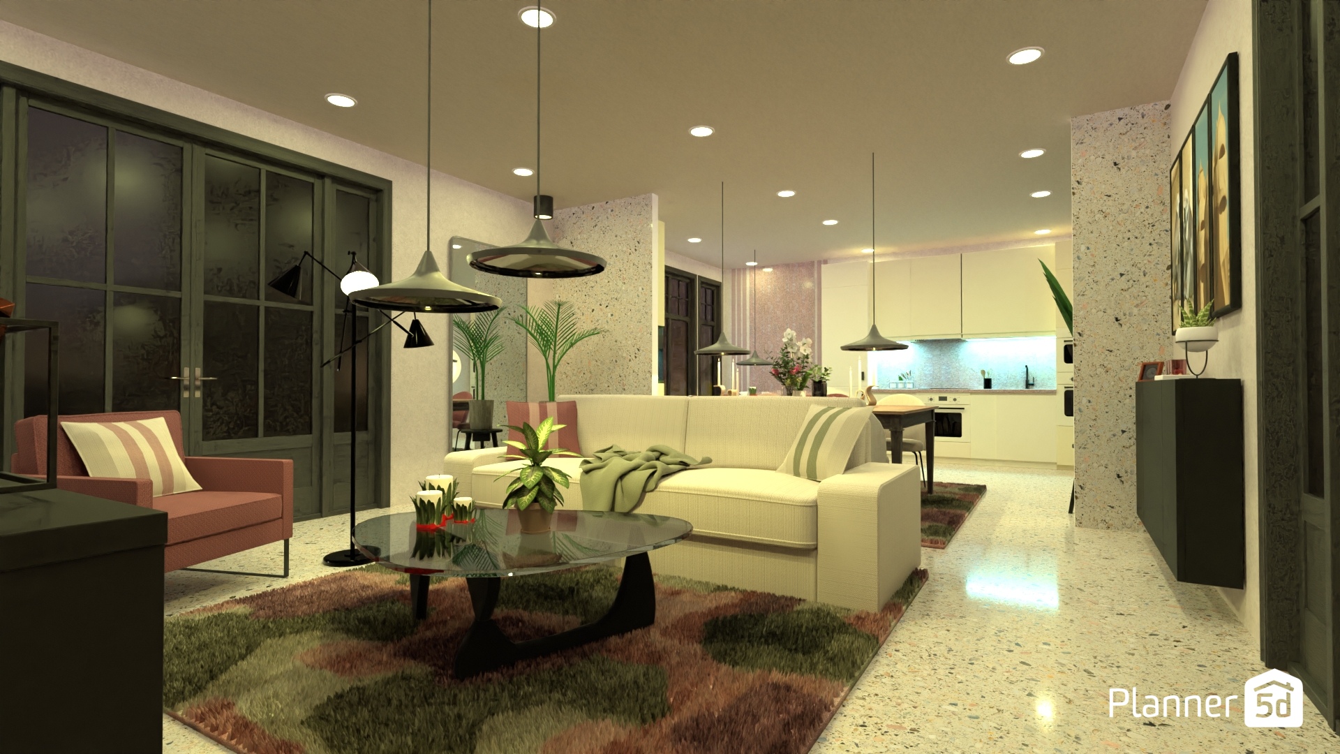 cocina salón : conexión abierta #31530076 by Yolanda Infante Garrido