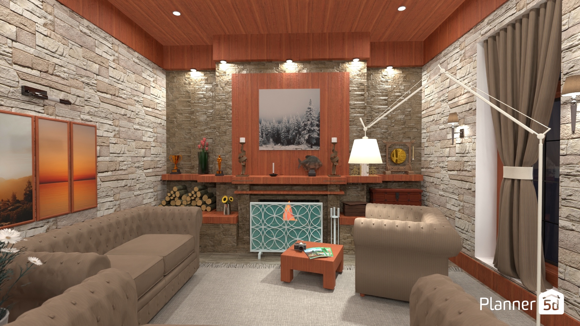 salon rustico moderno #21950246 by Yolanda Infante Garrido