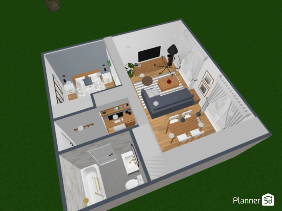 living room and kitchen mix #3132916 by Shamcumber23