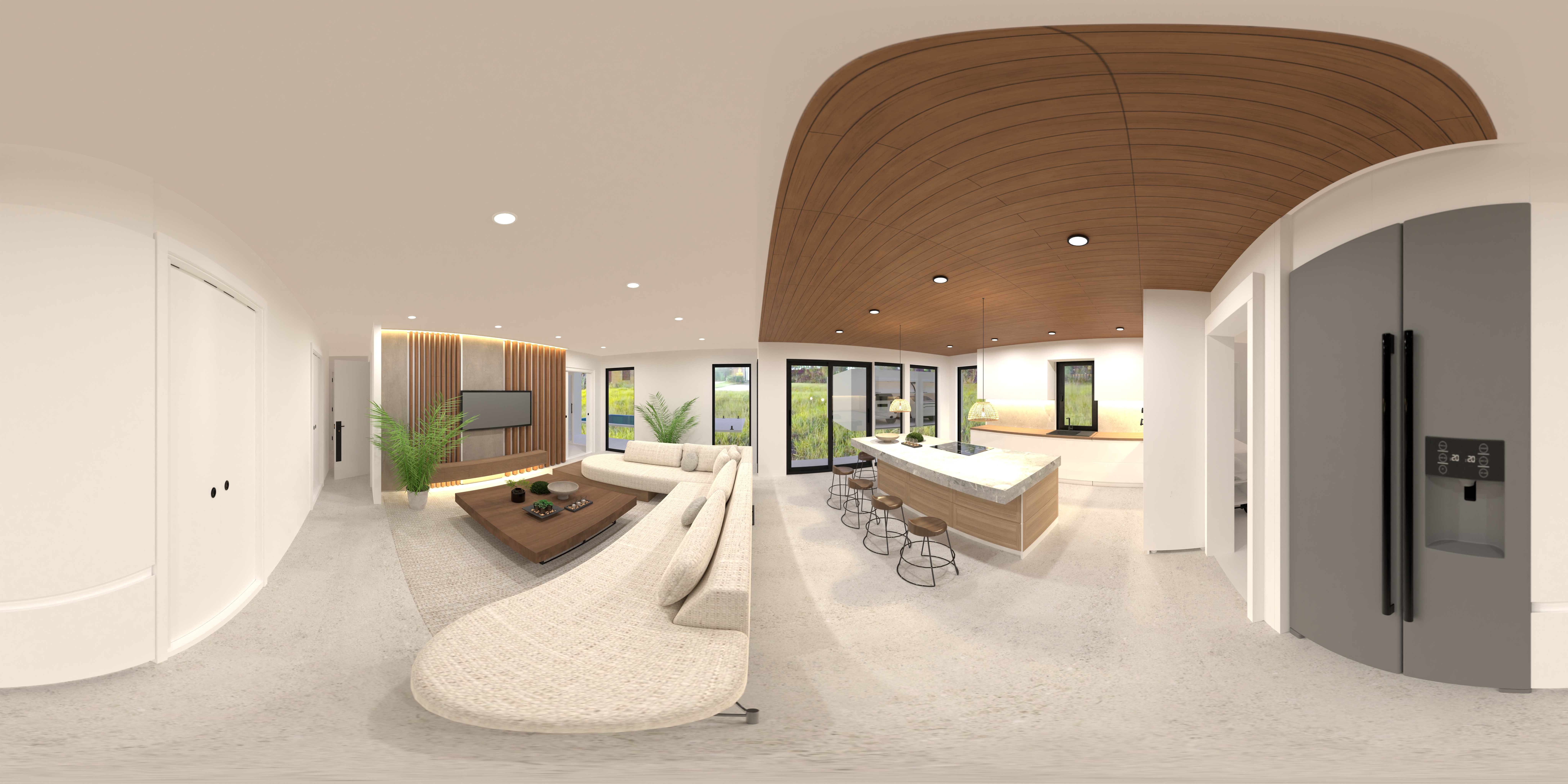 Organic Modern Living room & Kitchen #24171720 by Virginia