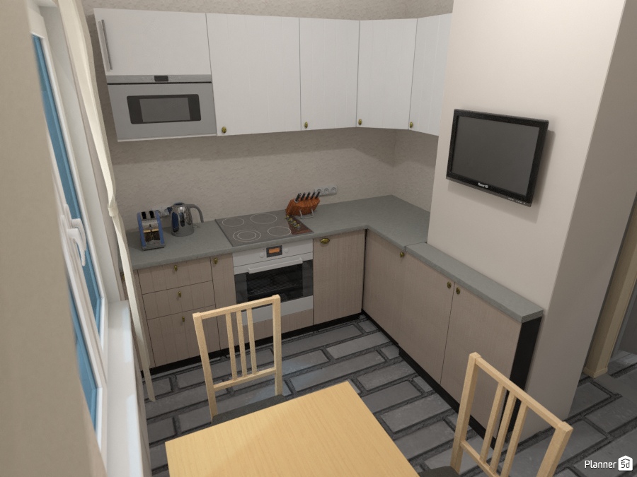 Кухня в П 44 (42 фото), размер кухонной комнаты дома данной серии, планировка од