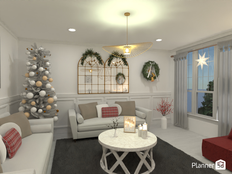 Contest: white snow living room #10700672 by Elena Z