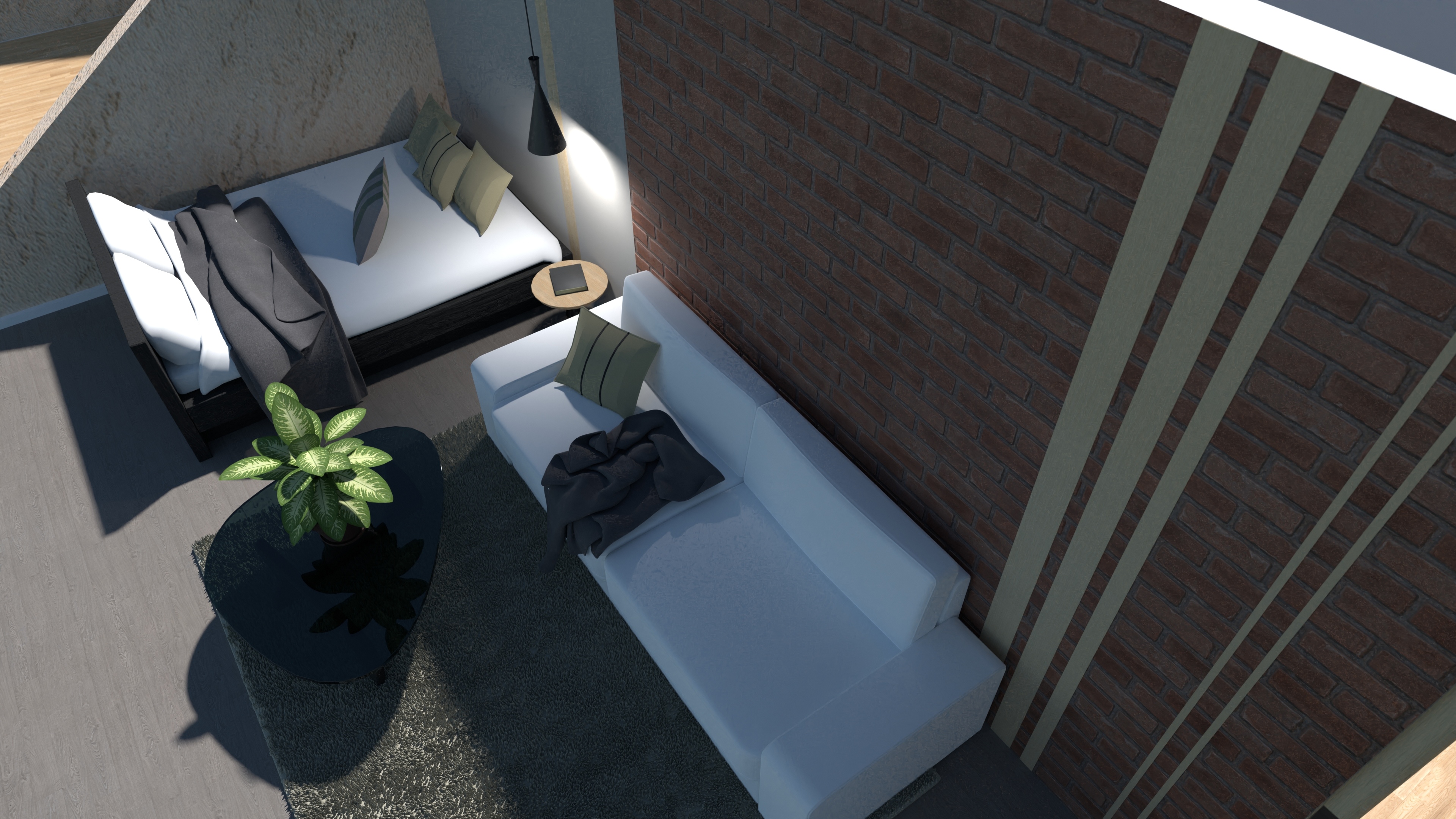 Haus mit PKW Drehplatte #23391674 by User 151345074