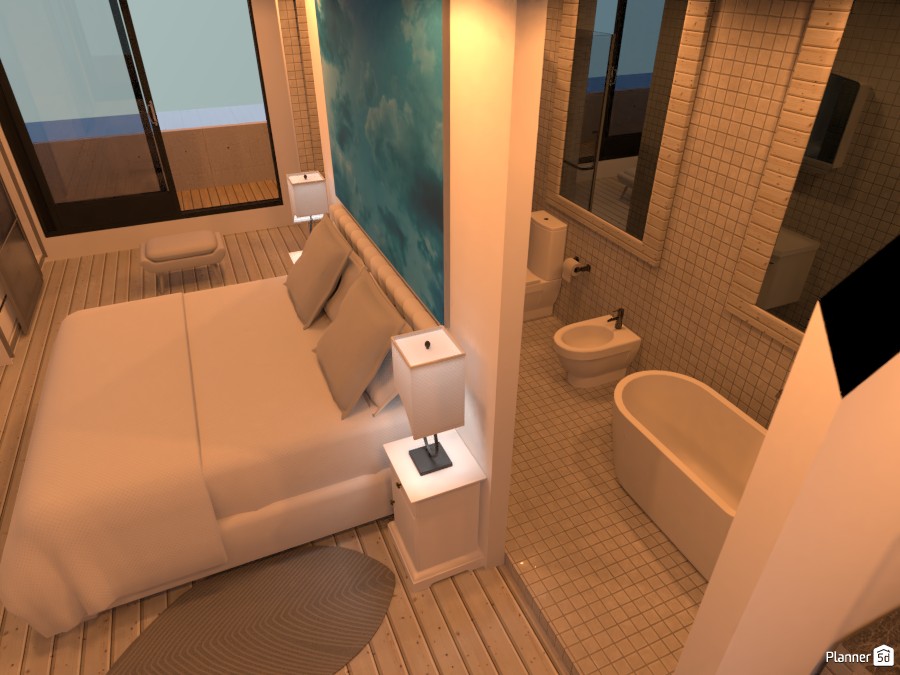 Energy efficient house, main bedroom and bathroom #4053234 by derick le roux