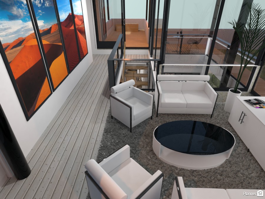 Energy efficient house, sky-lounge on 3rd floor 4053245 by derick le roux image