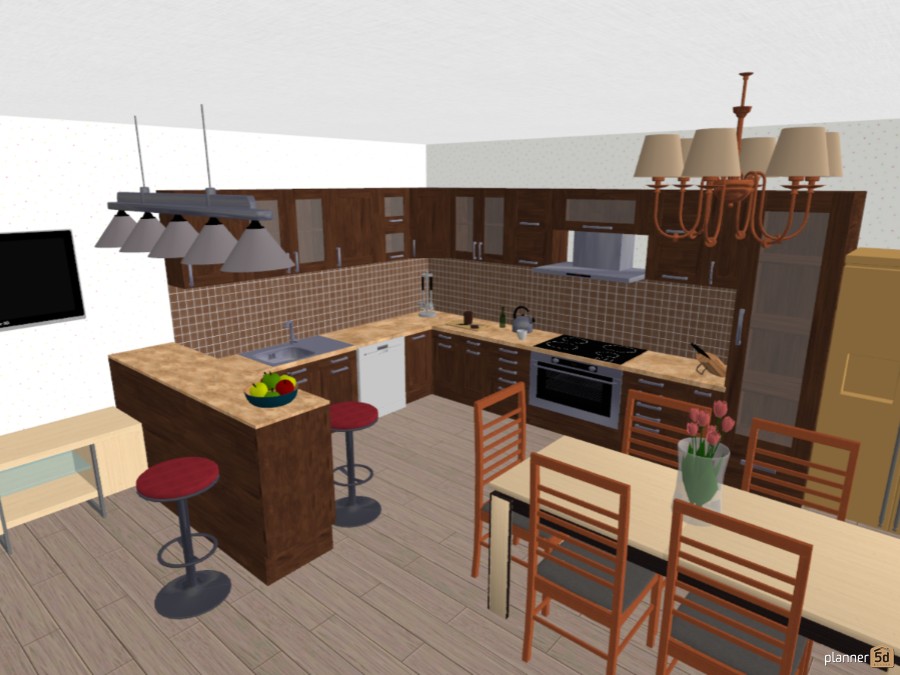 Igit - Free Online Design | 3D Kitchen Floor Plans by Planner 5D