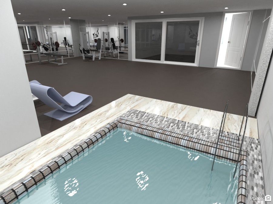 Piscina en gimnasio #3999512 by Acarse