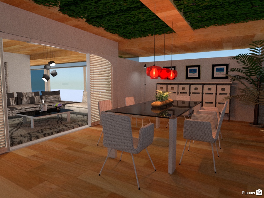 Tropical Outdoor Dining #1702522 by Micaela Maccaferri