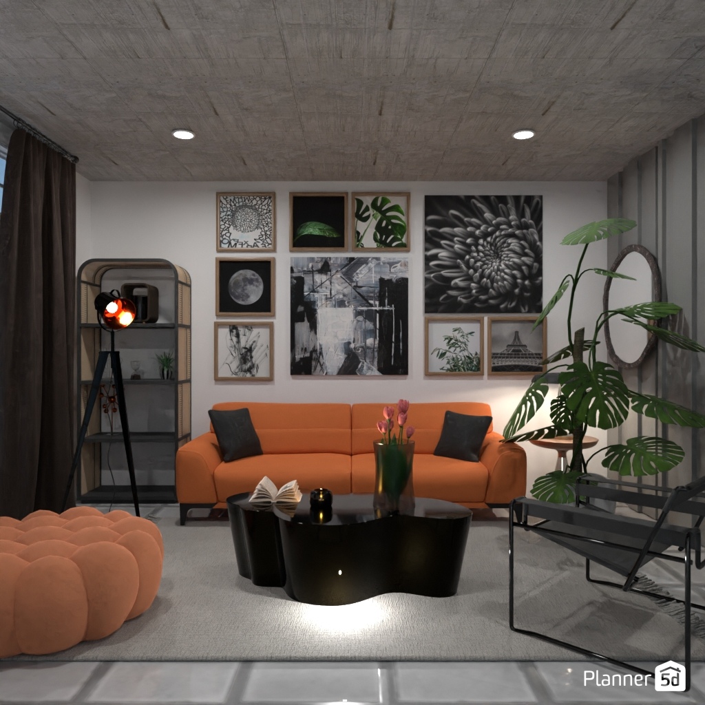 Orange sofa #24719920 by Editors Choice