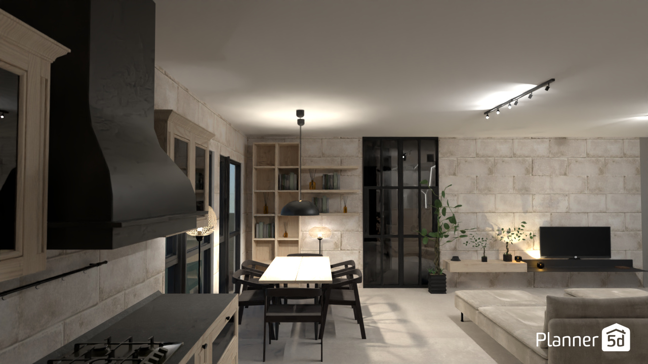 Küche Esszimmer Wohnzimmer #15332679 by Rachel L