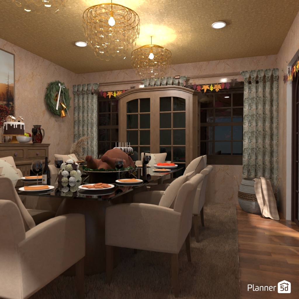 DB: Thanksgiving Day - room shell copy #23436427 by Editors Choice