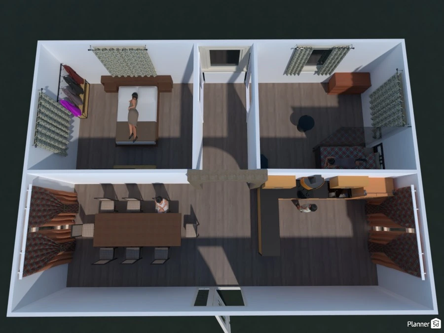 1 Floor house #3034688 by Summer