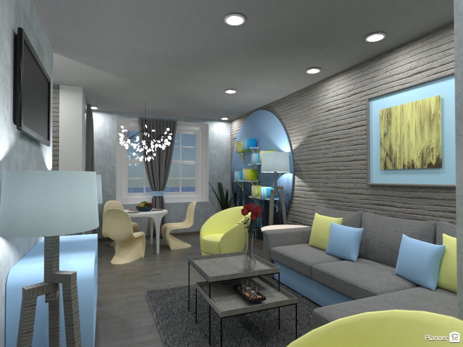 Living room and dining room, Render 3 #3603799 by Doggy