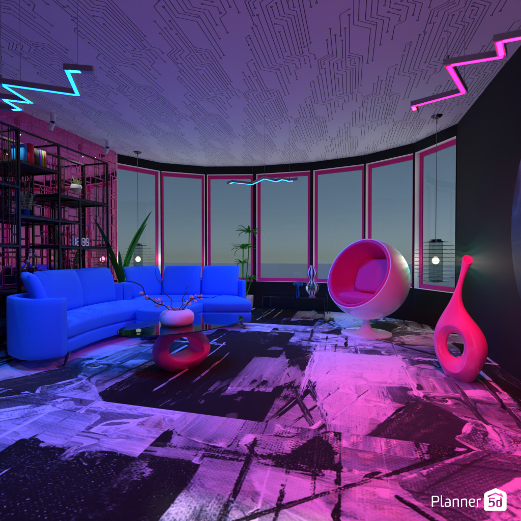 Futuristic Living Room #17005059 by Editors Choice