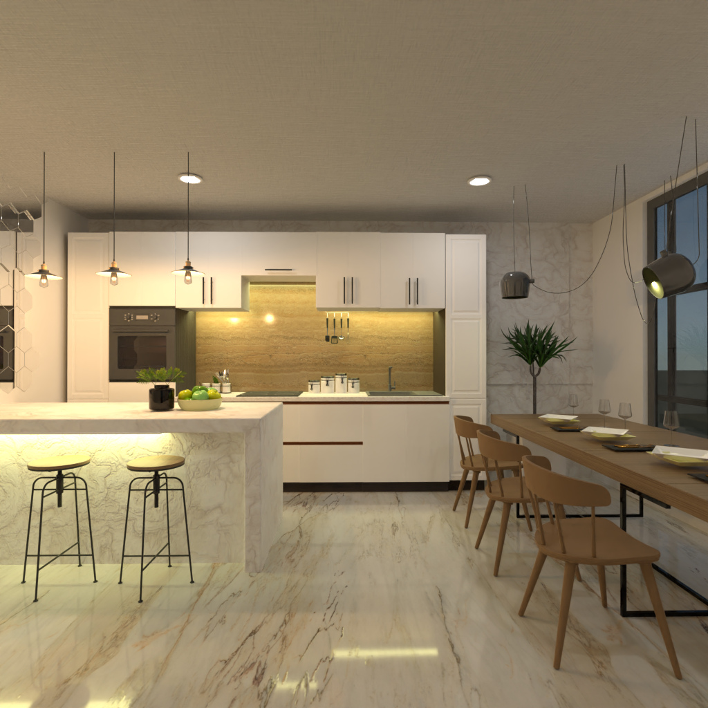 Brown and White Kitchen #11486780 by Editors Choice