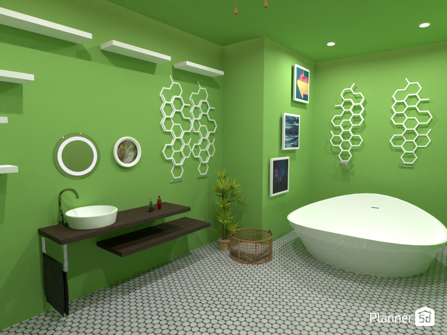 Green bathroom 8148637 by LIXx image