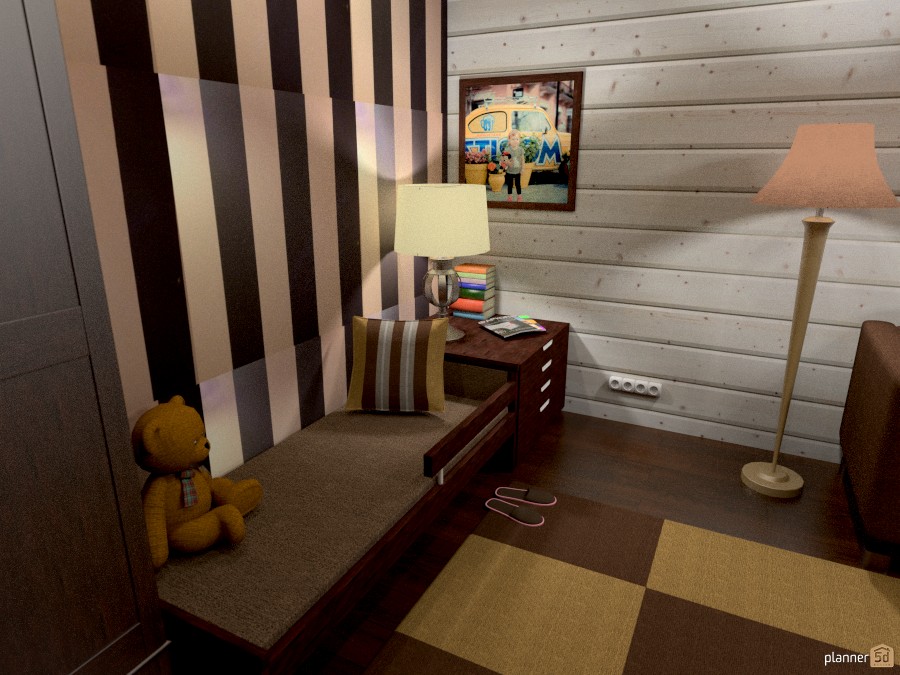 Детская комната в коричневых тонах 700569 by Алексей Курбатов image